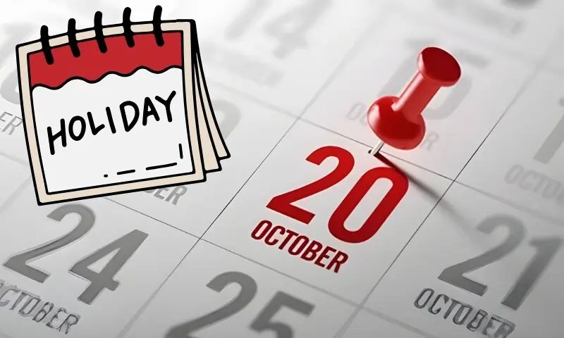 حکومت نے 20 اکتوبر کو تعطیل کا اعلان کردیا، نوٹیفکیشن جاری – Pakistan حکومت نے 20 اکتوبر کو تعطیل کا اعلان کردیا، نوٹیفکیشن جاری – Pakistan