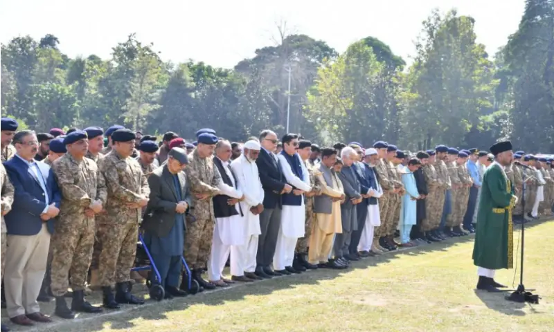Funeral prayers offered for 12 soldiers martyred in Afghan border clashes: ISPR