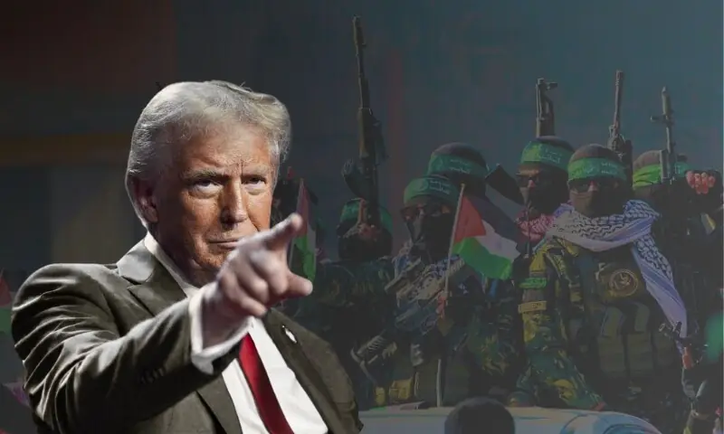 ’ہتھیار ڈالیں ورنہ طاقت سے غیر مسلح کریں گے‘، ٹرمپ کی حماس کو ایک بار پھر دھمکی – World