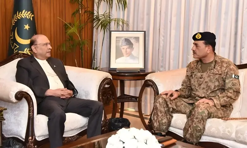 صدر مملکت سے فیلڈ مارشل کی ملاقات، افغان طالبان کے جارحانہ اقدامات پر پاک فوج کے موٴثر جواب سے آگاہ کیا – Pakistan