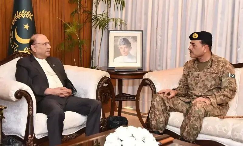 Field Marshal Asim Munir, President Zardari duscuss army&rsquo;s response to Taliban aggression