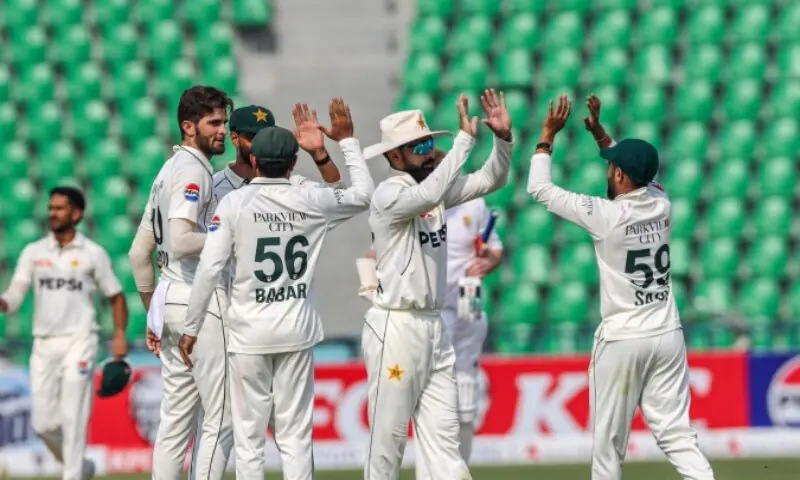 Shan Masood praises Shaheen Afridi and Hasan Ali after first Test triumph