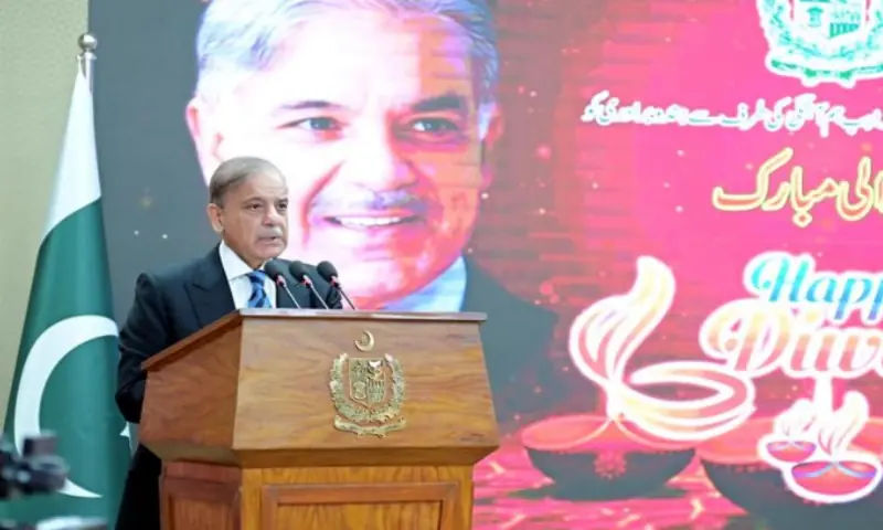 PM Shehbaz urges unity, pledges equal rights for minorities at Diwali gathering
