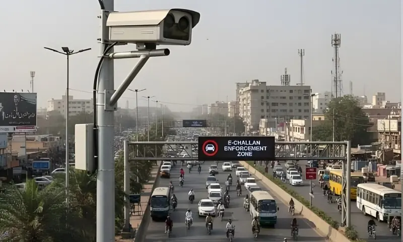 کراچی: 4 سال قبل چوری شدہ موٹرسائیکل کا ای چالان مالک کو موصول – Pakistan