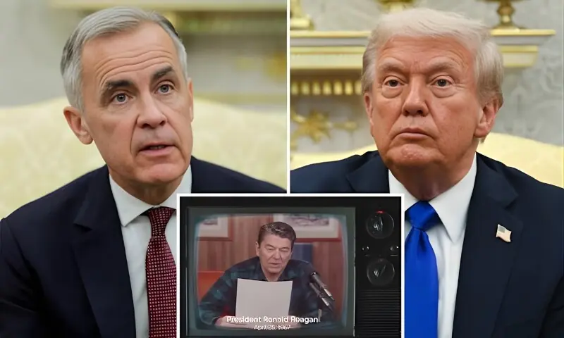 اینٹی ٹیرف اشتہار پر صدر ٹرمپ سے معافی مانگ لی، کینیڈین وزیرِاعظم – World