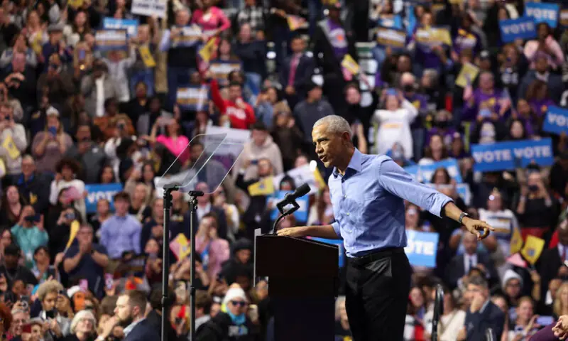 Obama tells Democrats to push back against Trump&rsquo;s &lsquo;lawlessness and recklessness&rsquo;