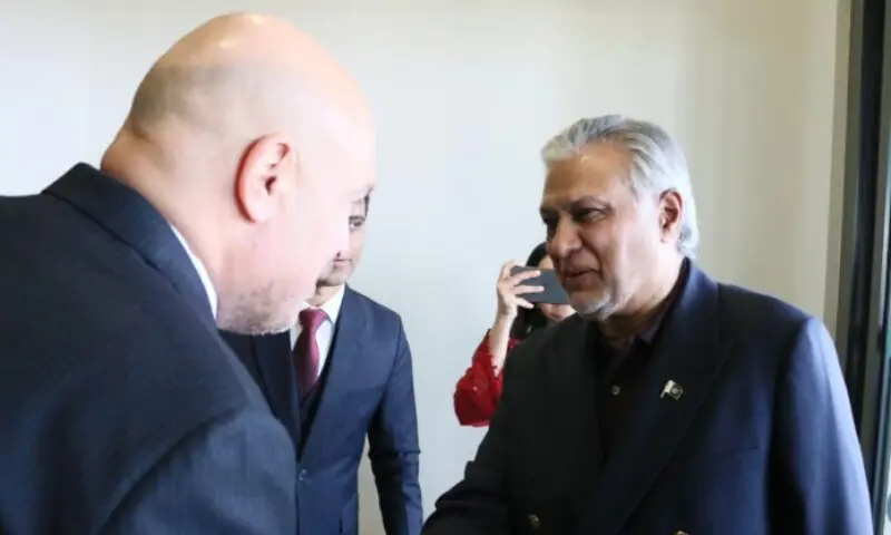 Dar lands in T&uuml;rkiye to attend Gaza peace conference