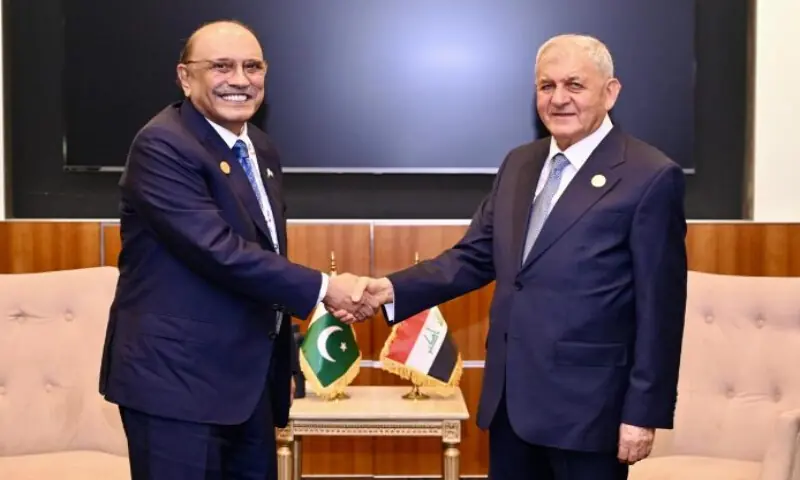 President Zardari meets UN, Iraqi and Tajik leaders on Doha summit sidelines