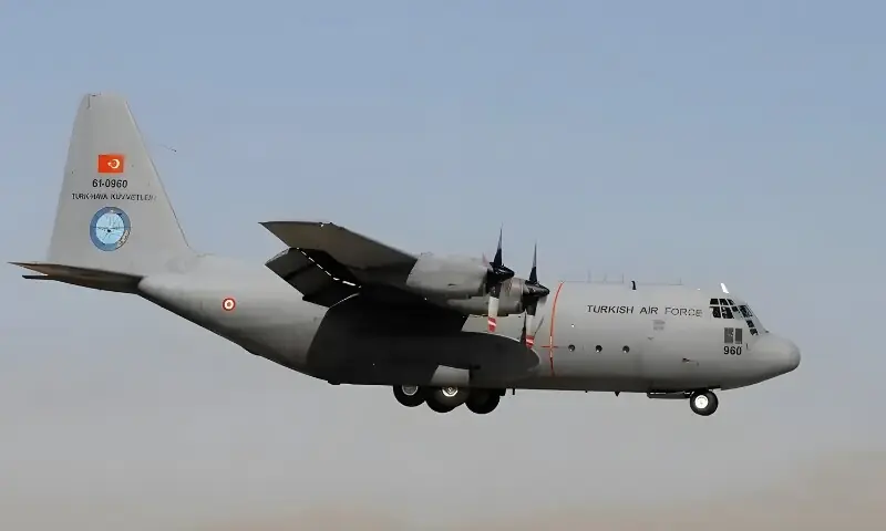 ترک فضائیہ کا سی ون تھرٹی کارگو طیارہ آذربائیجان سرحد کے قریب گر کر تباہ – World