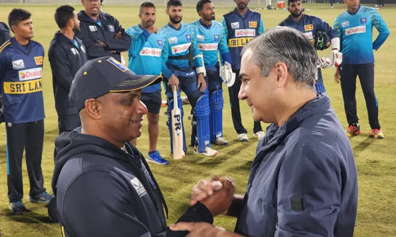 Naqvi inspects security at Rawalpindi Stadium, meets Sri Lankan Cricket Team