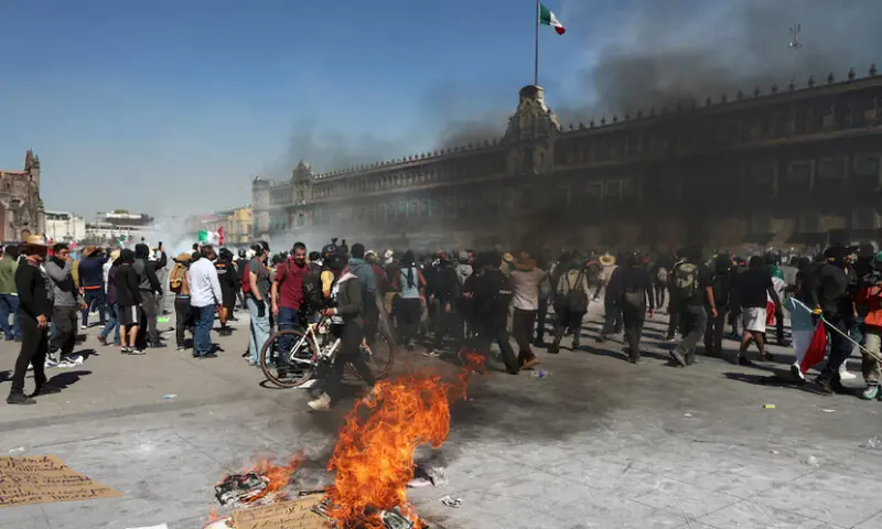 Gen Z-styled protests spread in Mexico, fuelled by mayor&rsquo;s murder