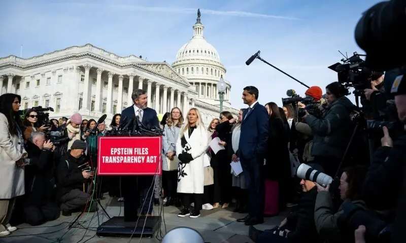 امریکی سینیٹ میں مزید ایپسٹین دستاویزات جاری کرنے کا بل منظور – World