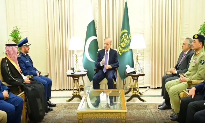 PM Shehbaz, Saudi CGS vow to deepen defence partnership