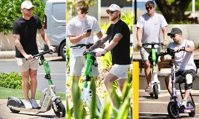 آسٹریلیا میں بغیر ہیلمٹ اسکوٹر چلانے پر انگلش کرکٹرز مشکل میں پھنس گئے – Sports