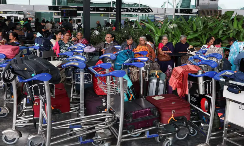 India caps airfares as IndiGo crisis leaves hundreds stranded for fifth day