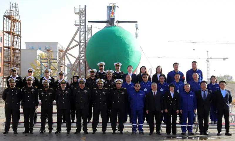 Pakistan Navy launches fourth Hangor-class submarine Ghazi in China