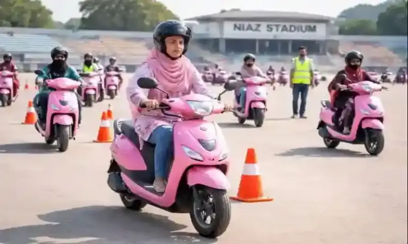 Sindh government launches scooter training for women to promote safe mobility