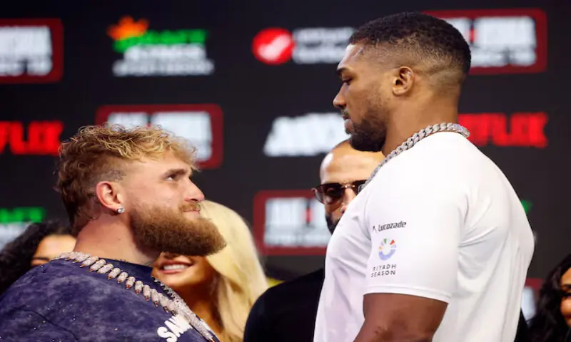 Joshua delivers reality check to Paul with sixth-round knockout