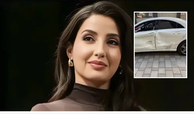 نشے میں دھت ڈرائیور کی نورا فتیحی کی گاڑی کو ٹکر