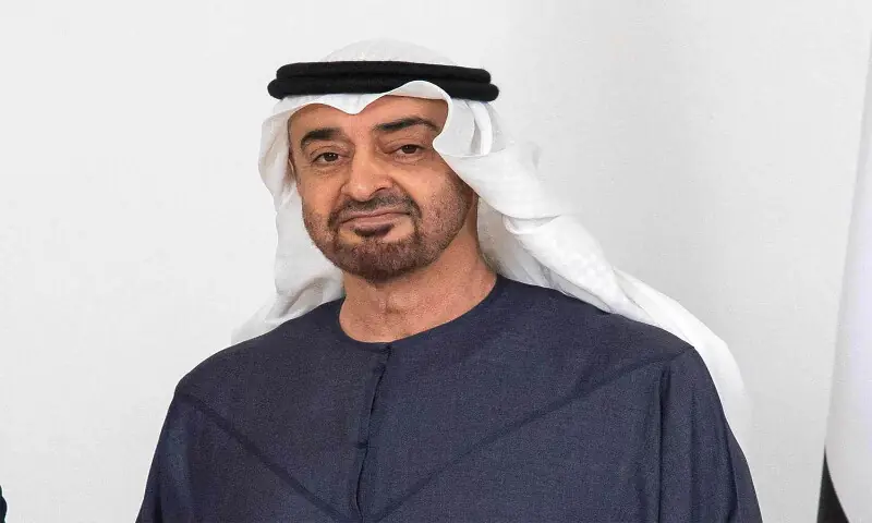 UAE President Sheikh Mohamed bin Zayed arriving on Friday