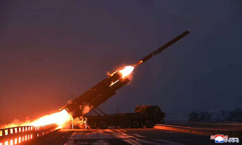 North Korea&rsquo;s Kim Jong Un oversees cruise missile launches