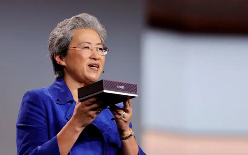 AMD shows off new higher performing AI chip at CES event