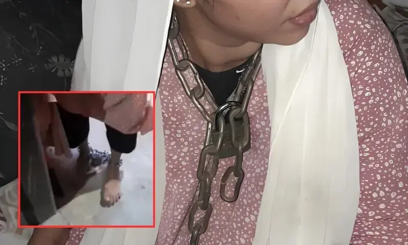 Woman held in chains in DHA flat freed by Karachi police