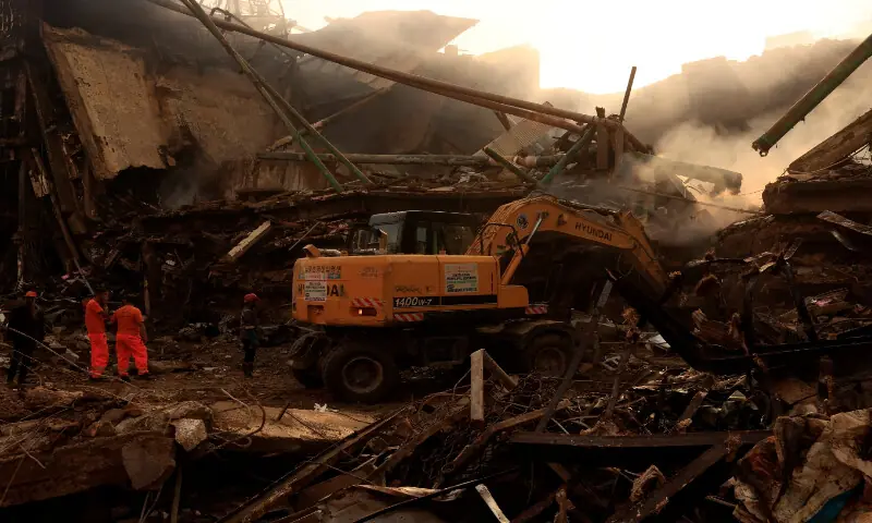 Gul Plaza fire: Rescue operation enters fifth day as death toll hits 28