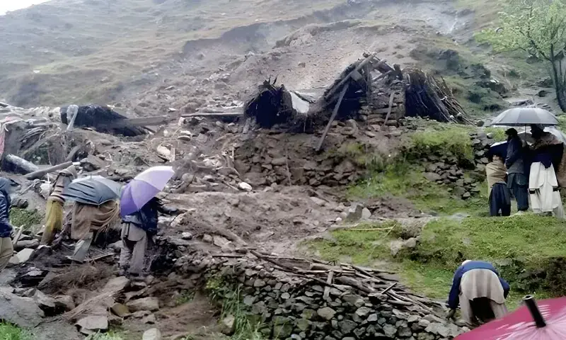 Nine of a family killed as avalanche hits house in Chitral