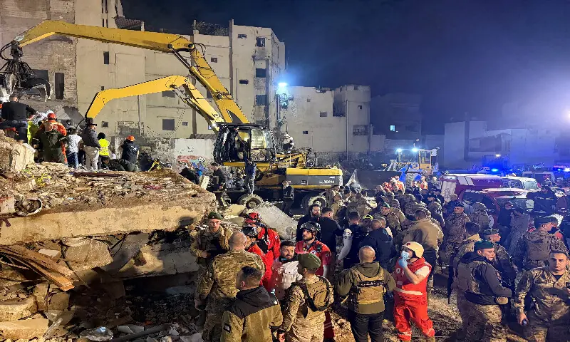 Building collapse in Lebanon kills at least six people