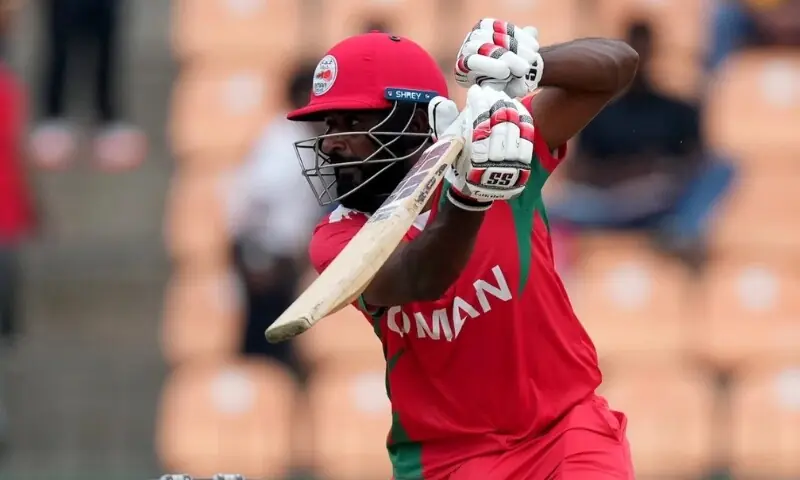 عمر رسیدہ عمانی کرکٹر نے ٹی20 ورلڈکپ میں محمد رضوان کا ریکارڈ برابر کردیا