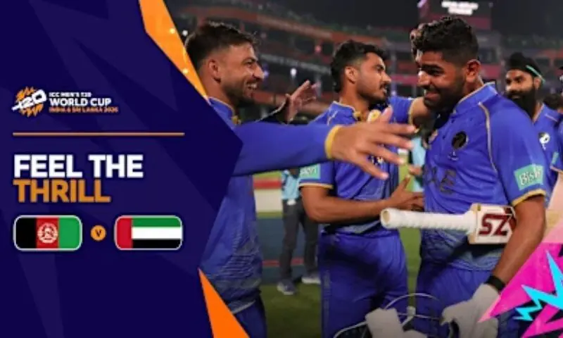 Afghanistan beat UAE to keep faint Super 8 hopes alive