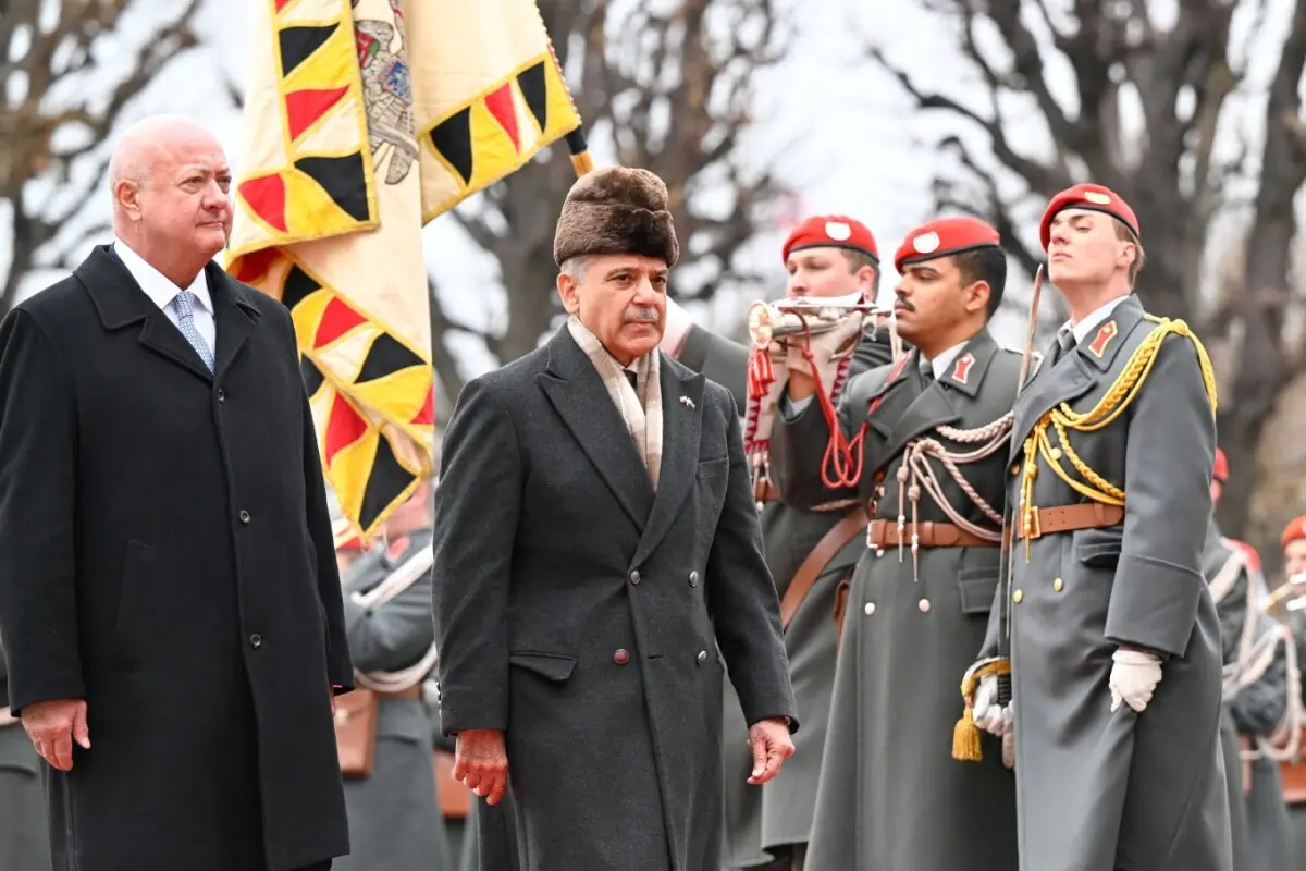 شہباز شریف کا آسٹریا میں استقبال