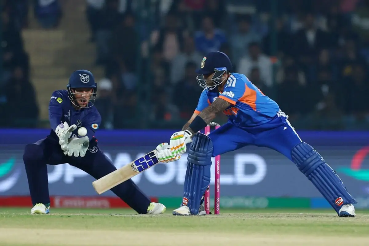 India&rsquo;s Suryakumar Yadav and Namibia&rsquo;s Zane Green
