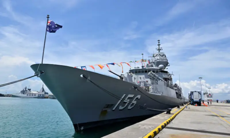 Australian warship transits Taiwan Strait, tracked by China&rsquo;s navy