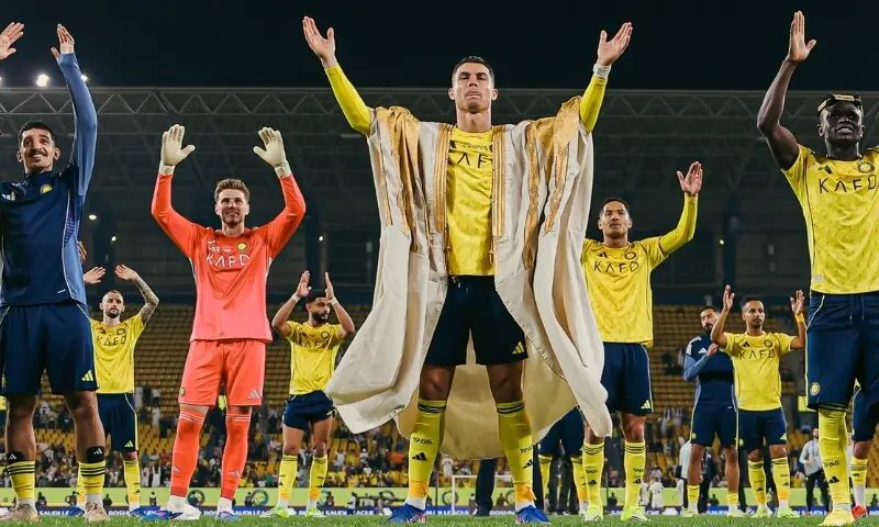 رونالڈو کا 500 گول مکمل کرنے پر انوکھے سعودی انداز میں جشن