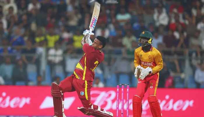 ویسٹ انڈیز نے زمبابوے کو ٹی 20 ورلڈ کپ 2026 کا سب سے بڑا ہدف دے دیا