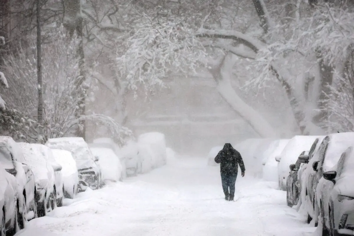 امریکا میں برفانی طوفان