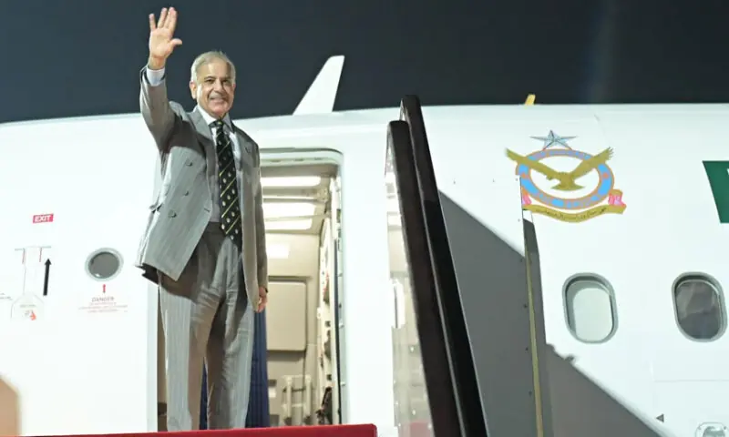 PM Shehbaz returns to Islamabad after two-day Qatar visit