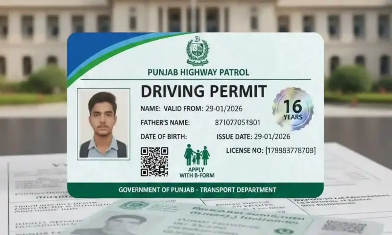 Punjab issues driving permits for 16 to 18-year-olds
