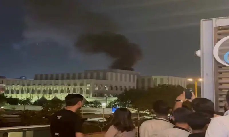Fire erupts at US Consulate in Dubai after drone attack