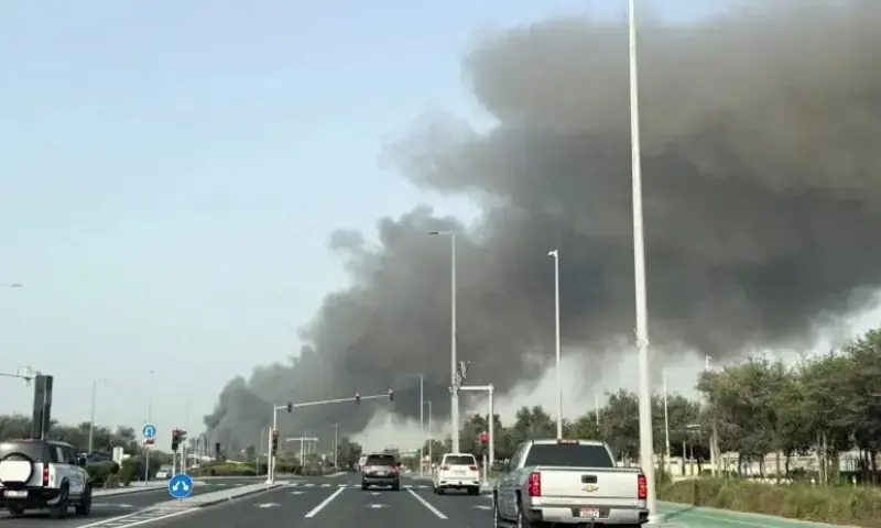 Drone debris injures six in Abu Dhabi, including Pakistani national