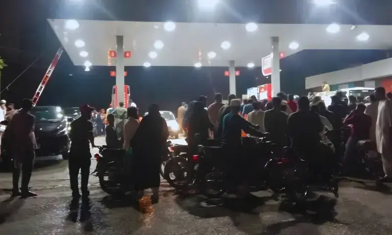 Petrol pump queues surge after Rs55 hike in fuel prices