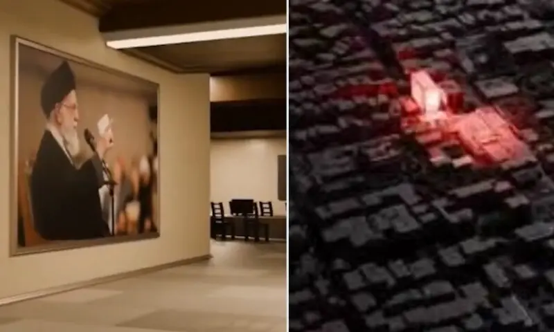 اسرائیل نے آیت اللہ خامنہ ای کے بنکر کی تھری ڈی ویڈیو جاری کر دی