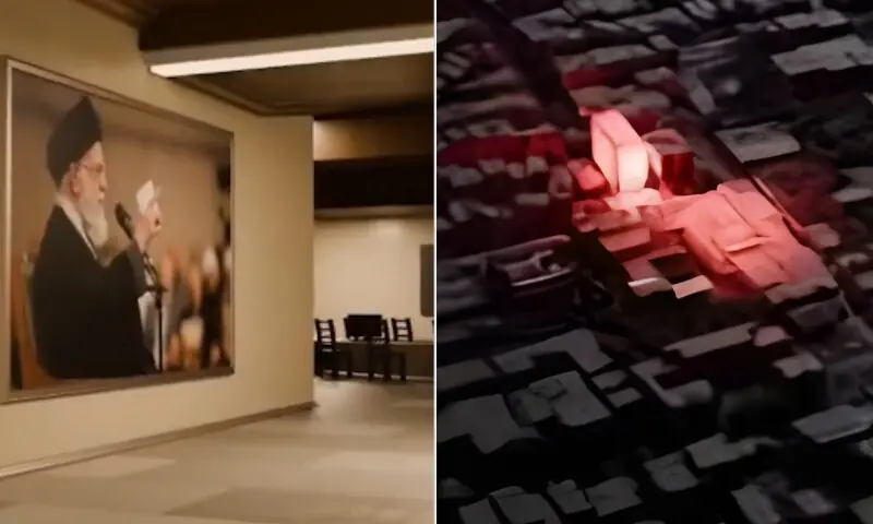 اسرائیل نے آیت اللہ خامنہ ای کے بنکر کی تھری ڈی ویڈیو جاری کر دی