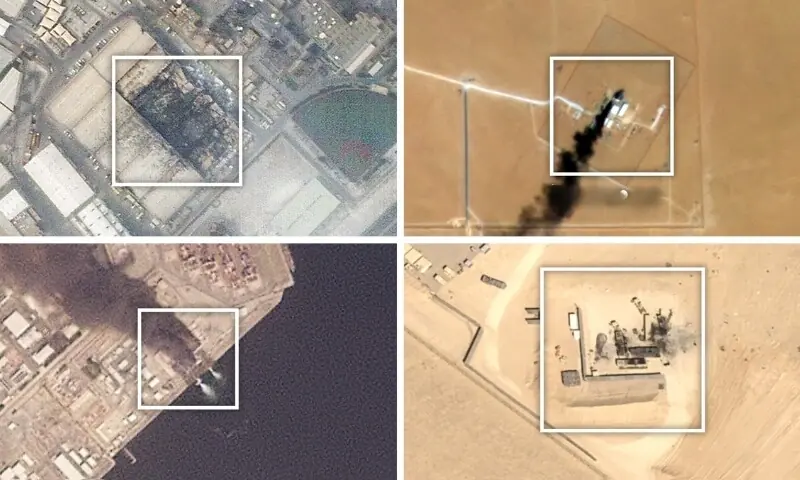 ایرانی حملوں میں 17 امریکی فوجی اڈوں کو بھاری نقصان پہنچا: نیویارک ٹائمز نے تصاویر جاری کردیں