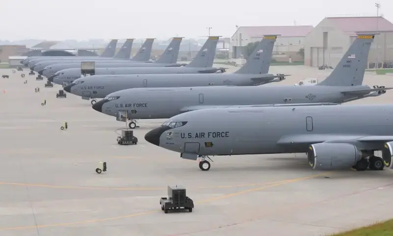 Five US refuelling aircraft damaged in Iranian strike on Saudi base