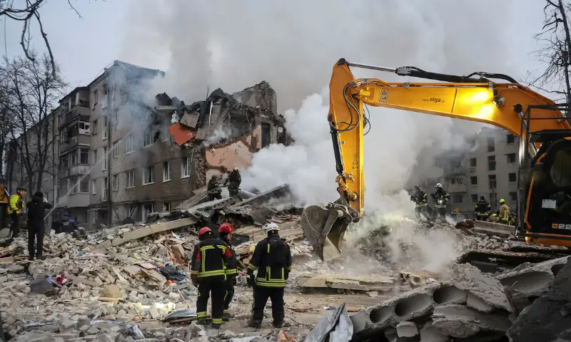 Drone debris sparks fire at oil facility in Russia&rsquo;s Krasnodar region