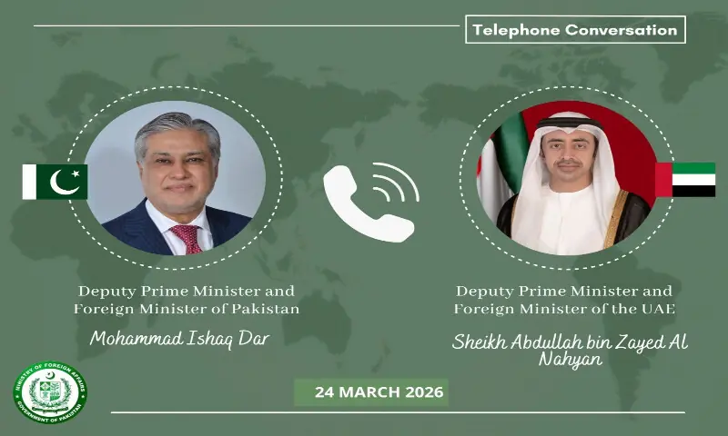 Dar, UAE foreign minister discuss evolving regional situation