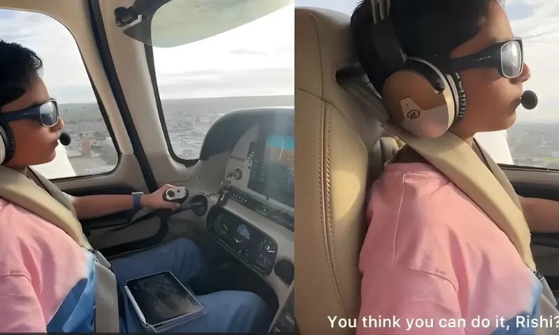 جہاز اُڑانے میں 11 سالہ بچے کی مہارت نے سوشل میڈیا پر ہنگامہ مچا دیا